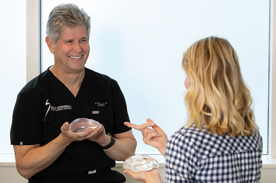 Dr. David Stephens with a Patient